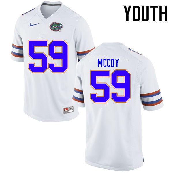 Florida Gators Youth #59 T.J. McCoy College Football Jerseys White
